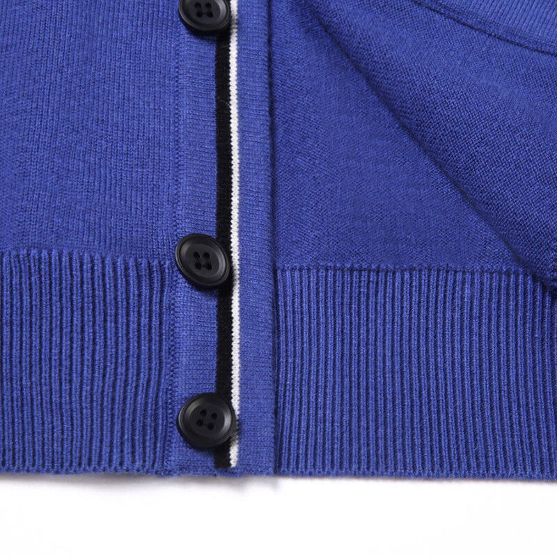 Muški pleteni prsluk Vuneni pulover Kardigan bez rukava s gumbima V izrez Jednobojna ležerna moda Basic za jesen zimu 00014