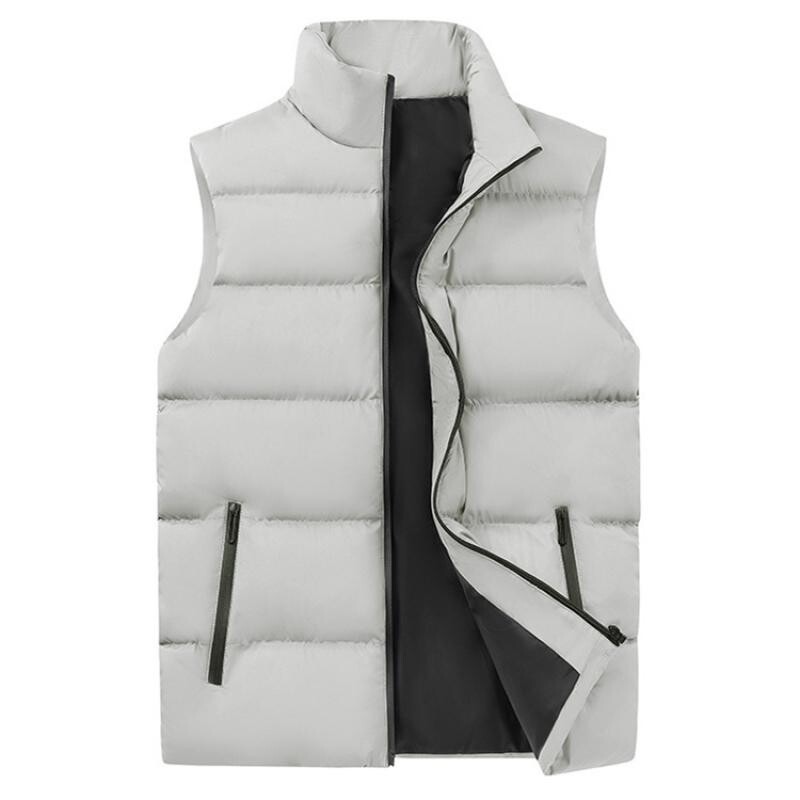 Zimska modna muška jakna bez rukava 2023. Termalni mekani prsluci Ležerni kaputi Muški pamučni muški prsluk Muški deblji prsluk