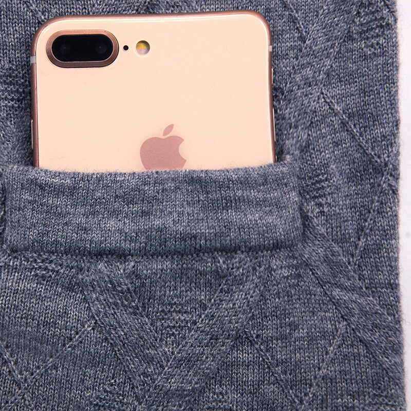 Modni džemper bez rukava od 6% vune za muškarce Kardigan s V izrezom Uzani džemperi Pletena odjeća Topli jesenski prsluk Ležerna odjeća Muški