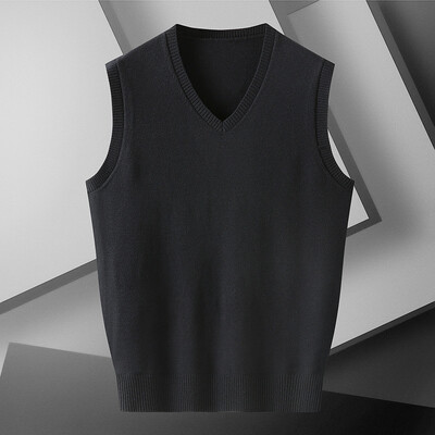 Novi dolazni modni super veliki muški pleteni pulover bez rukava, prsluk, velika veličina L XL 2XL 3XL 4XL 5XL 6XL 7XL