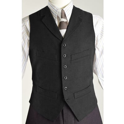 2024 Vestă pentru bărbați, de culoare solidă, ocazională simplă, fără mâneci, pentru costume pentru bărbați, vestă de vară pentru bărbați, vestă formală pentru bărbați, negru