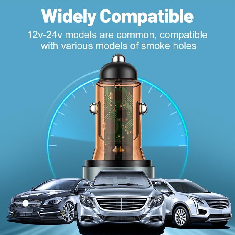 Autolaadija 100 W telefoni USB auto kiirlaadimisadapter Universaalne autolaadija port sigaretisüütaja rummu jaotur LED-ekraaniga