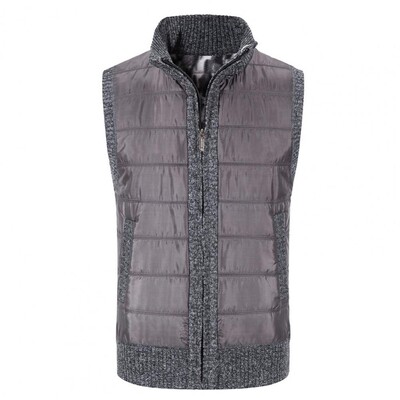 Muški zimski prsluk Deblji samostojeći ovratnik Zaštita za vrat bez rukava Mekani topli plišani kardigan Muški prsluk Zimski prsluk s elastičnim porubom