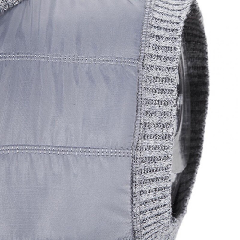 Muški zimski prsluk Deblji samostojeći ovratnik Zaštita za vrat bez rukava Mekani topli plišani kardigan Muški prsluk Zimski prsluk s elastičnim porubom