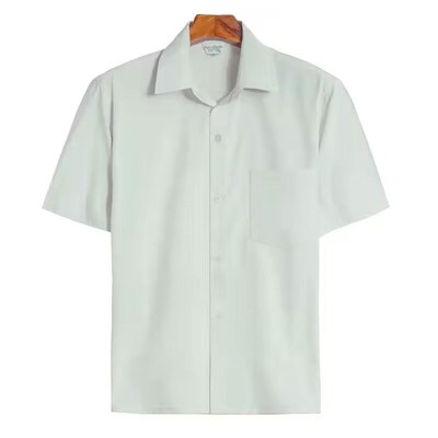 2024. aasta meeste suvemood jahutavad jääsiidist särgid, meeste lühikeste varrukatega hingavad pluusid, meeste uued soliidsed vabaaja sotsiaalsed särgid I72