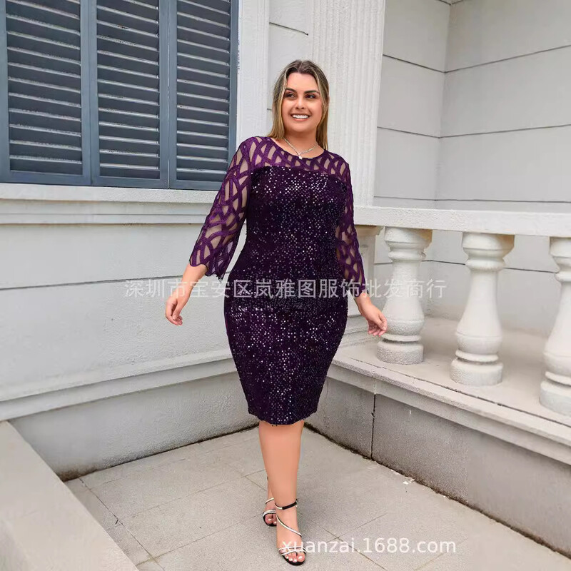 Piiriülene saatmine Euroopa ja Ameerika kevade ja sügise kuum stiil kohandatud disain litritega suur naiste kleit 10 värvi 8 suurust päris pilt