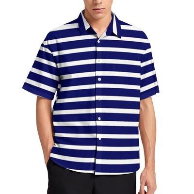 Ležerne košulje s okomitim prugama Košulja za plažu s crvenim i crnim prugama Hawaii Nove bluze Muške prilagođene veće veličine