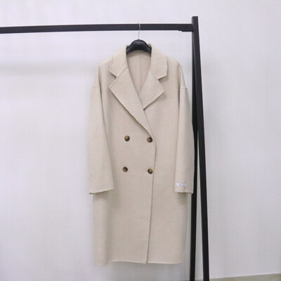 Jesenski vuneni kaputi 2024. Ženski dugi kaputi s otvorenim ovratnikom Ženski vintage vuneni kaput Veste Femme Topovi