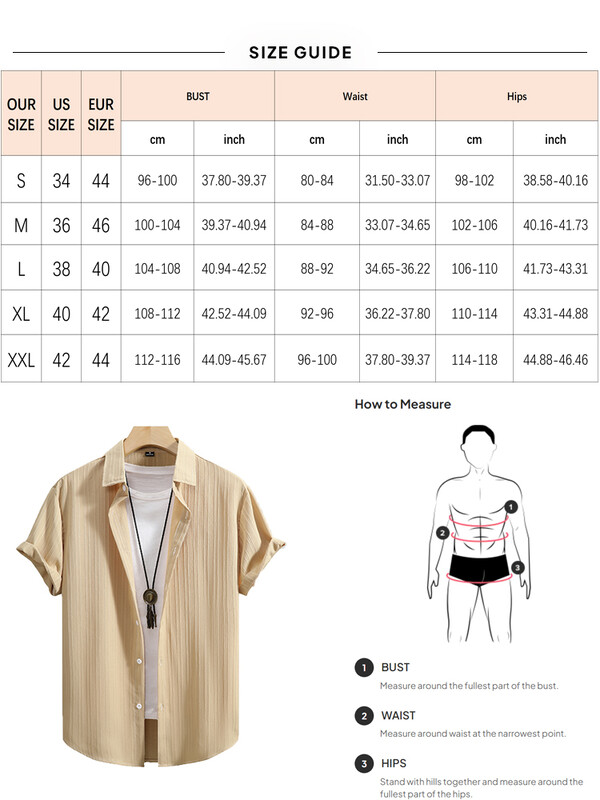 2024 Νέο ανδρικό κοντομάνικο πουκάμισο από βαμβακερό και λινό ανάγλυφο για άντρες Καλοκαιρινό μονόχρωμο πουκάμισο με στριφογυριστό γιακά.