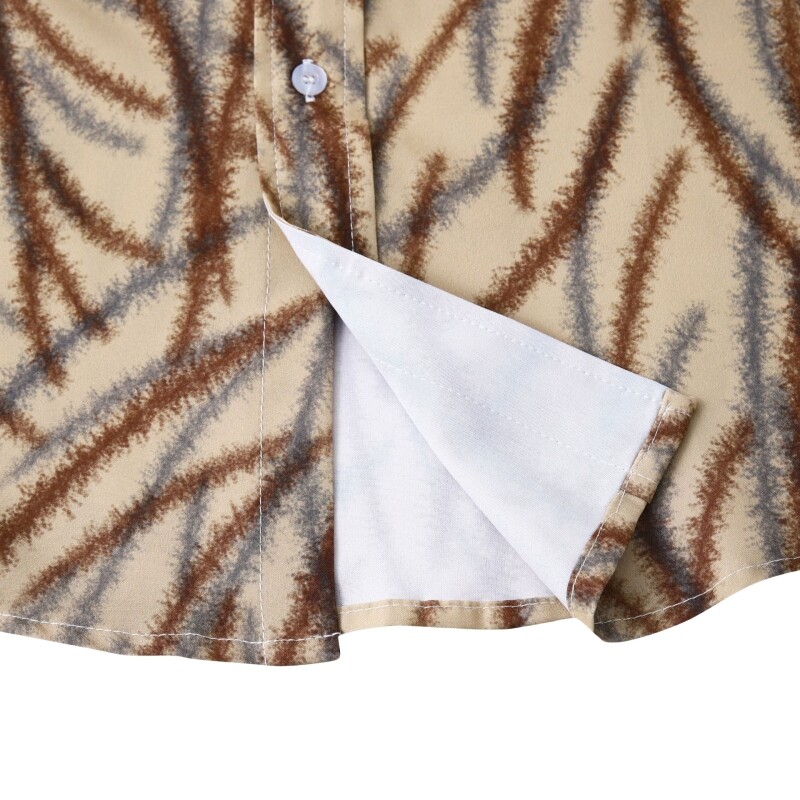 Originalna muška odjeća Muške svečane košulje i bluze Prugasta košulja Muška majica kratkih rukava Korejska popularna odjeća za plažu Tiki Havajski muški