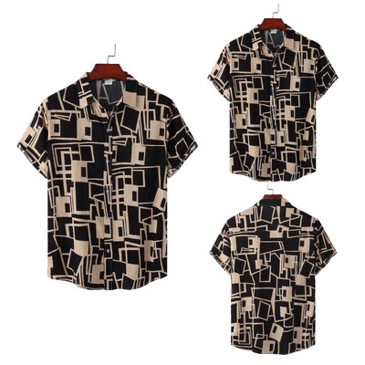 Košulje Muška odjeća Prevelika košulja kratkih rukava Muškarci Tiki Modne bluze za plažu Društvene majice Luksuzna havajska pamučna majica kratkih rukava