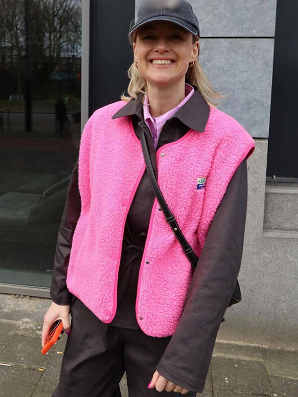 Naiste mood, soliidne lambavillast vest Elegantne ümara kaelusega varrukateta üherealine vest, naiste 2024. aasta sügisesed tänavapüksid