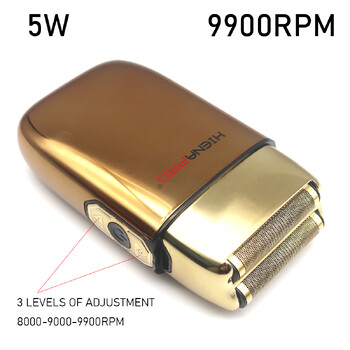 9900RPM USB интерфейс Безжичен електрически мъжки професионален бръснар Бръснач LED плаващ двоен нож Мрежа Тример за брада Фолио Мъжки