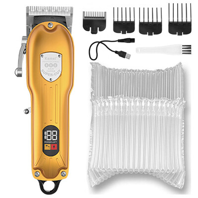 Kemei brijački profesionalni trimer za muškarce punjivi električni aparat za šišanje kose komplet stroja za šišanje brade