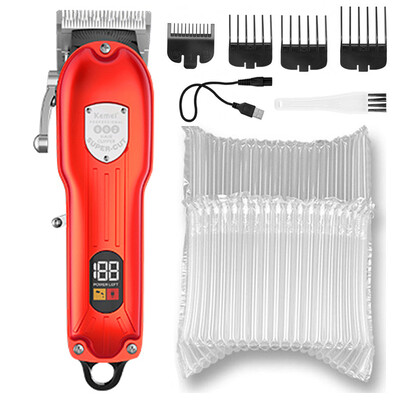 Kemei brijački profesionalni trimer za muškarce punjivi električni aparat za šišanje kose komplet stroja za šišanje brade