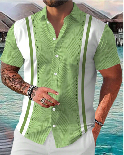 2024. Havajska muška ljetna košulja s kratkim rukavima kratkih rukava za svakodnevno putovanje na posao i na posao, velika veličina XS-5XL brza dostava novo