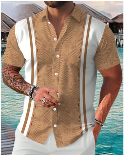 2024. Havajska muška ljetna košulja s kratkim rukavima kratkih rukava za svakodnevno putovanje na posao i na posao, velika veličina XS-5XL brza dostava novo