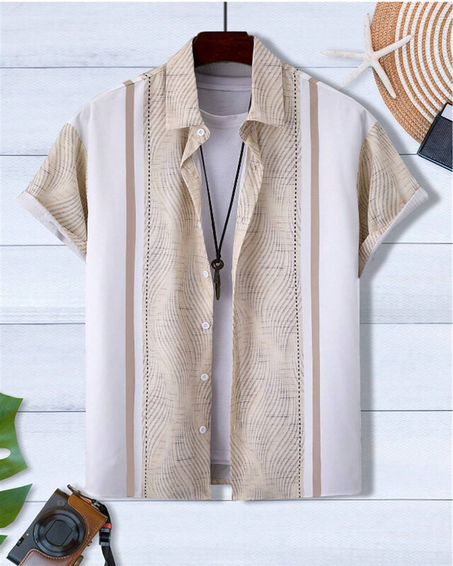 2024. Havajska muška ljetna košulja s kratkim rukavima kratkih rukava za svakodnevno putovanje na posao i na posao, velika veličina XS-5XL brza dostava novo