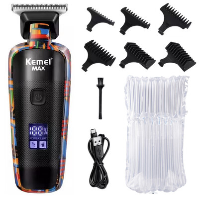 Originaal Kemei Barberi juukselõikur Professionaalne elektriline habemelõikur Laetav liitiumist meeste juukselõikusmasin