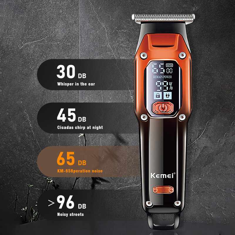 Originaal Kemei Barberi juukselõikur Professionaalne elektriline habemelõikur Laetav liitiumist meeste juukselõikusmasin