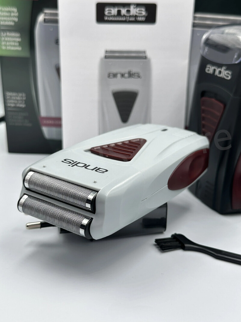 Originaal Andis 17170 fooliumiga liitium-titaani pardel Smooth Raseerimine juhtmeta pardel koos laadijaga meestele habemenuga kiilas juukselõikur