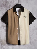 Vară, zilnic, ocazional, cămăși pentru bărbați, în aer liber, stradă, modă pentru bărbați, cămăși cu mânecă scurtă, largi, confortabile, cămăși cu mânecă scurtă pentru bărbați