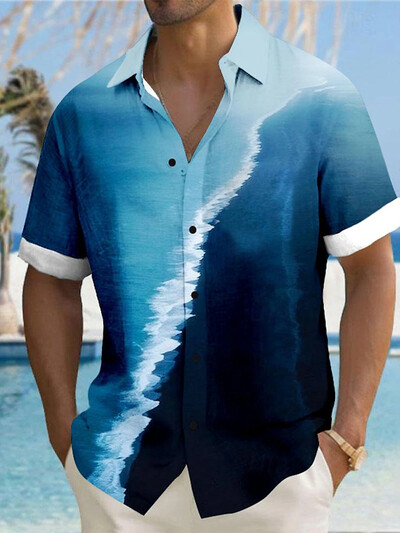 Vară, zilnic, ocazional, cămăși pentru bărbați, în aer liber, stradă, modă pentru bărbați, cămăși cu mânecă scurtă, largi, confortabile, cămăși cu mânecă scurtă pentru bărbați