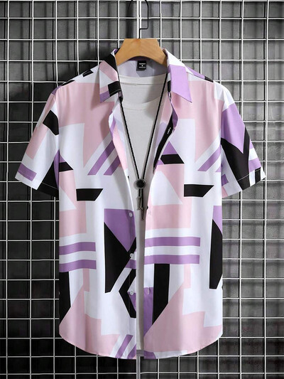 Vară, zilnic, ocazional, cămăși pentru bărbați, în aer liber, stradă, modă pentru bărbați, cămăși cu mânecă scurtă, largi, confortabile, cămăși cu mânecă scurtă pentru bărbați