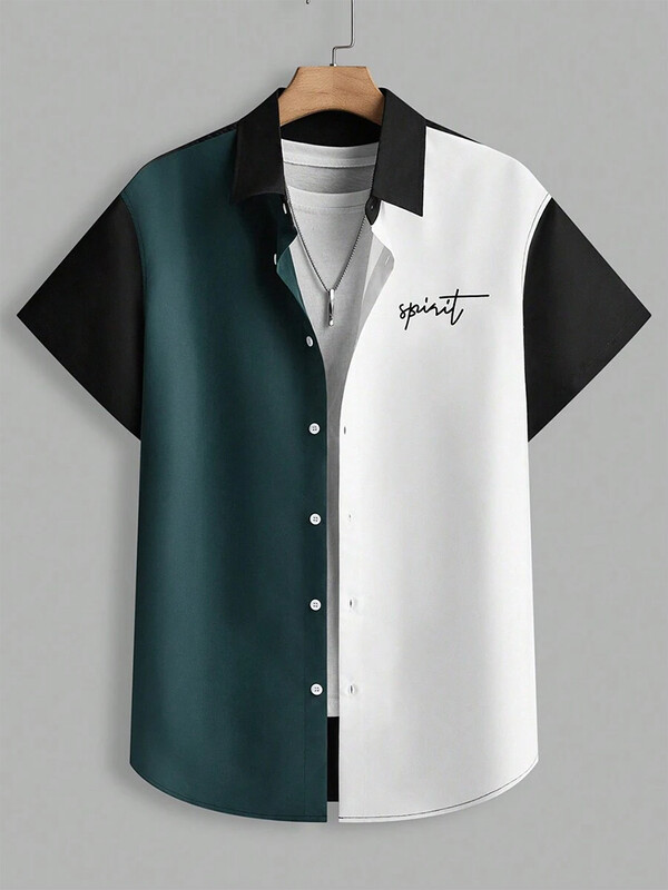Vară, zilnic, ocazional, cămăși pentru bărbați, în aer liber, stradă, modă pentru bărbați, cămăși cu mânecă scurtă, largi, confortabile, cămăși cu mânecă scurtă pentru bărbați