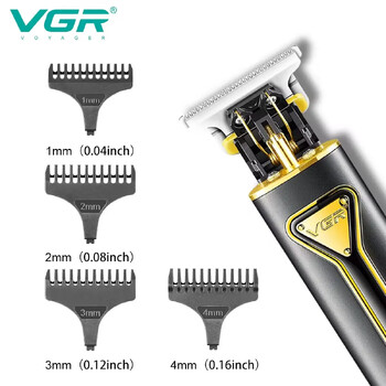 VGR Hair Trimmer Professional Electric Hair cutting Machine Οικιακή οθόνη LED Protable Hair Clipper T9 Trimmer for Men V-009