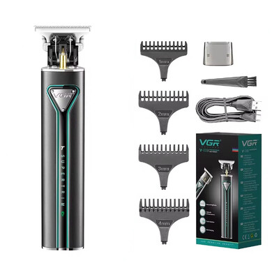 Mașină de tuns VGR Mașină electrică profesională de tuns pentru uz casnic cu afișaj LED Mașină de tuns portabilă T9 Trimmer pentru bărbați V-009