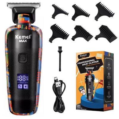 Αυθεντική Kemei ισχυρή κουρευτική μηχανή για άνδρες ασύρματη επαγγελματική μηχανή κουρέματος για γένια Επαναφορτιζόμενη