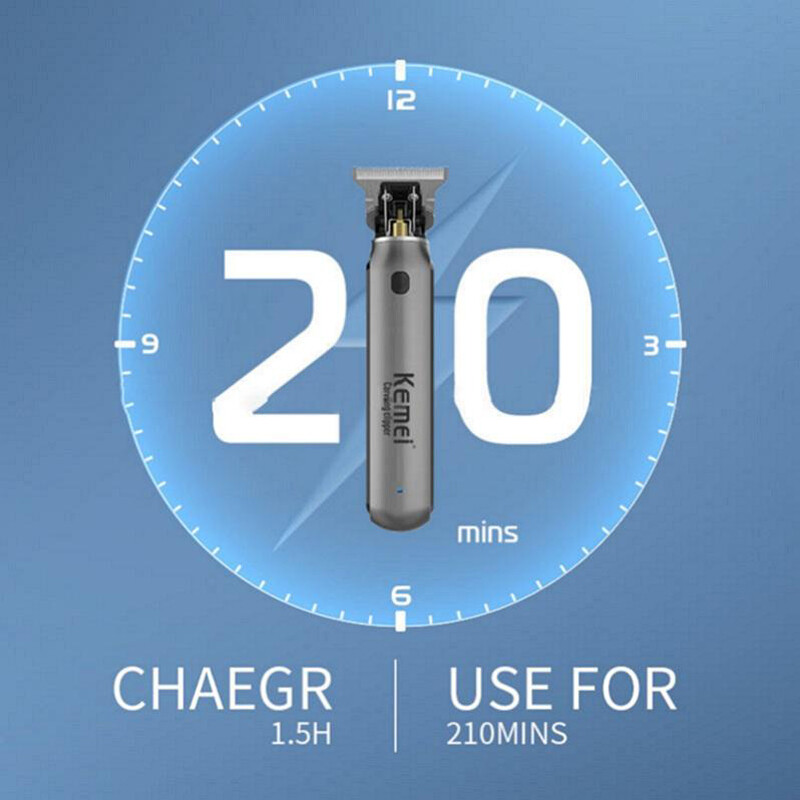 Αυθεντική Kemei ισχυρή κουρευτική μηχανή για άνδρες ασύρματη επαγγελματική μηχανή κουρέματος για γένια Επαναφορτιζόμενη