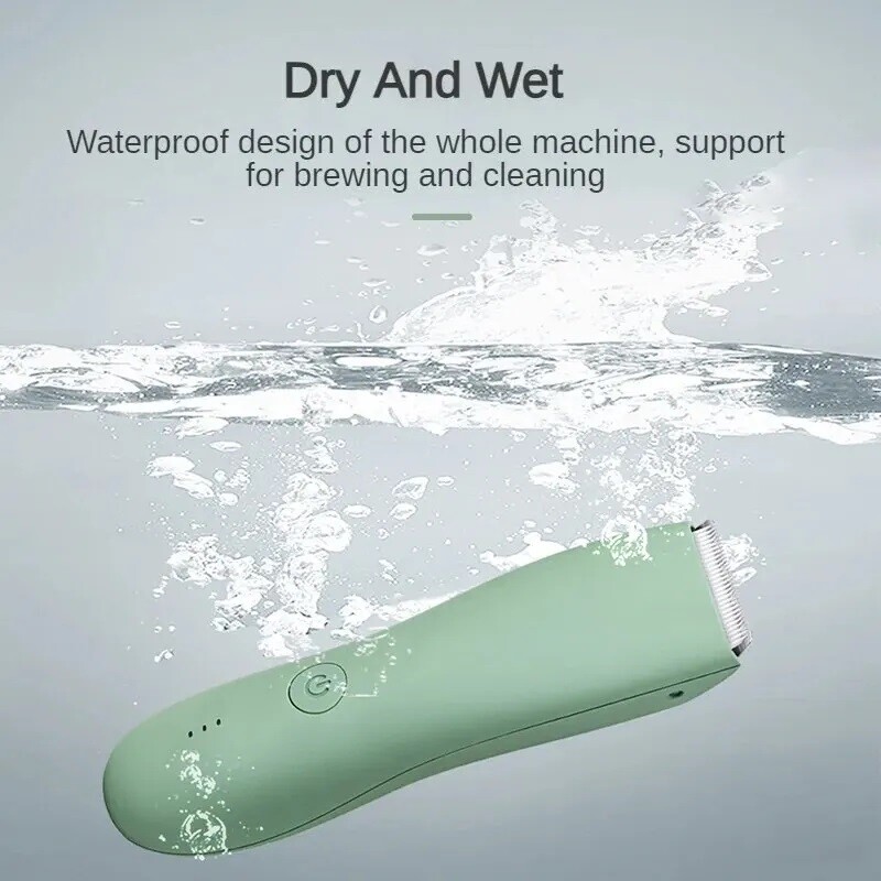 Trimer za šišanje dlačica na tijelu Brijač za muškarce Kuglasti trimer za prepone Stidne zamjenjive keramičke oštrice Brijač Električni brijač Vodootporan IPX-7