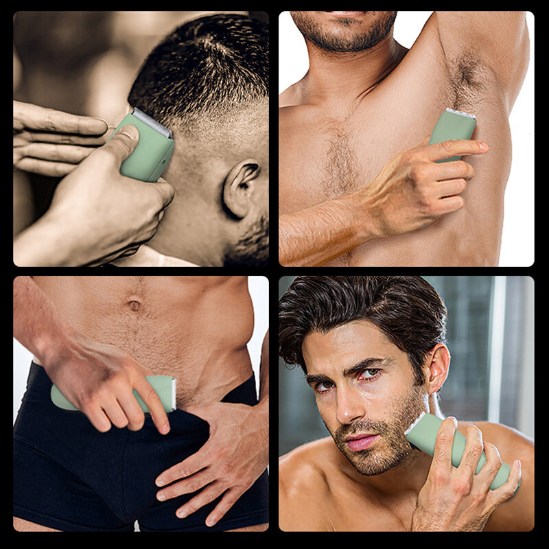 Trimer za šišanje dlačica na tijelu Brijač za muškarce Kuglasti trimer za prepone Stidne zamjenjive keramičke oštrice Brijač Električni brijač Vodootporan IPX-7