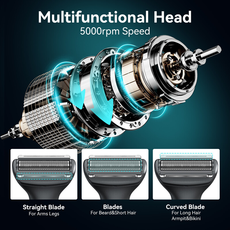 KENSEN S1 Električni brijač Trimer za dlačice na tijelu za muškarce 2 u 1 Profesionalni aparat za brijanje Brijač Nos Dlačice za bradu Trimer Brijač za brijanje MEG-578