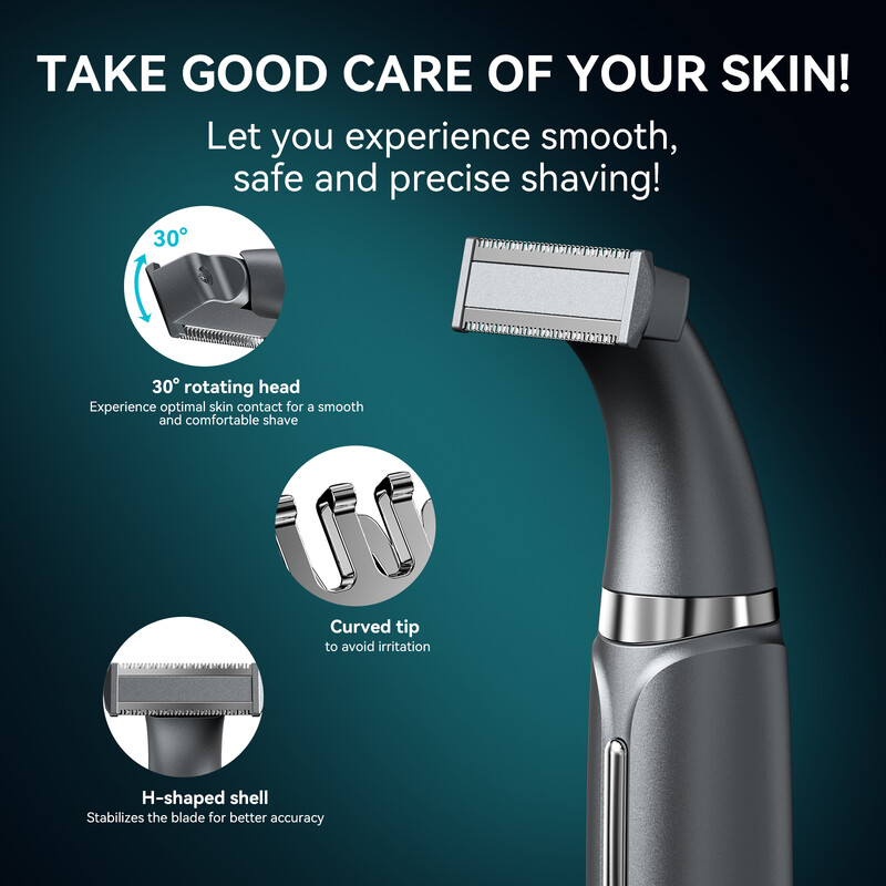KENSEN S1 Električni brijač Trimer za dlačice na tijelu za muškarce 2 u 1 Profesionalni aparat za brijanje Brijač Nos Dlačice za bradu Trimer Brijač za brijanje MEG-578