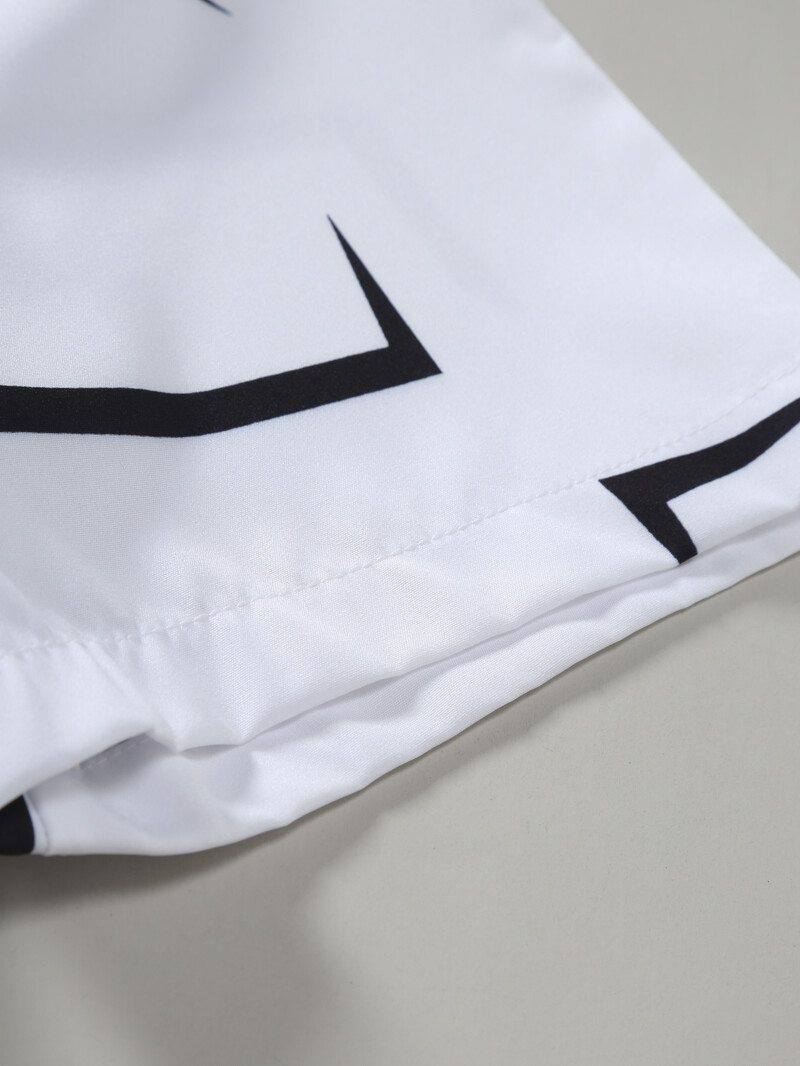 Meeste suvine lühikeste varrukatega trükitud särk õhuke rannasärk Meeste rõivad äri vabaaja särk