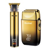 Kemei Combo trimer za kosu Električni brijač za muškarce Trimer za bradu Trimer za lice punjiva mašina za šišanje ćelave glave