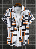 2024 Meeste mood, digitaalne trükitud lühikeste varrukatega särk Meeste Hawaii trükitud särk