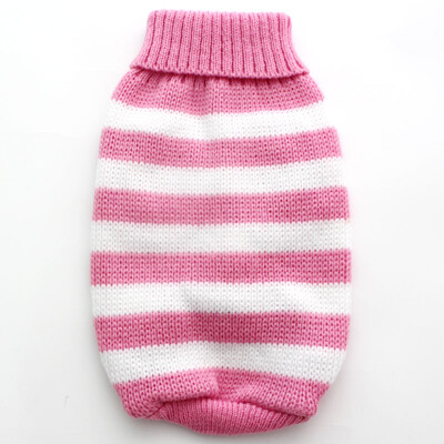 Pas Mačka Prugasti pulover Hoodie Ljubimac Štene Topli kaput Jakna Odjeća Odjeća 5 Veličina 3 Boje
