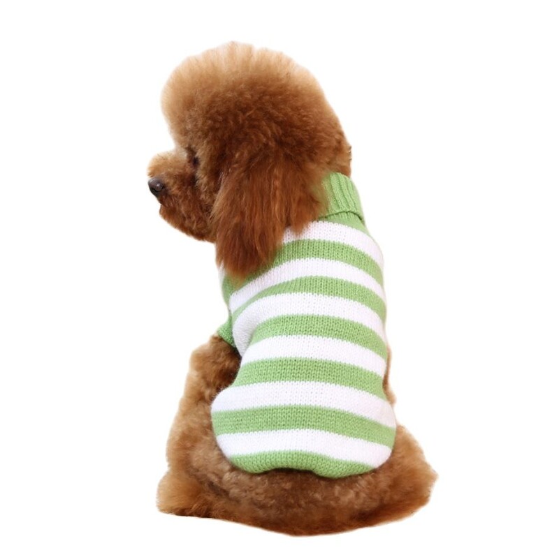 Pas Mačka Prugasti pulover Hoodie Ljubimac Štene Topli kaput Jakna Odjeća Odjeća 5 Veličina 3 Boje
