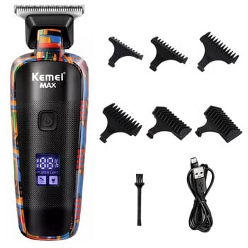 Kemei Hair Beard Trimmer For Men Electric Hair Clipper Επαναφορτιζόμενη μηχανή κοπής Ξυριστική μηχανή προσώπου Ξυριστική μηχανή σώματος