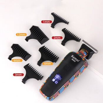 Kemei Hair Beard Trimmer For Men Electric Hair Clipper Επαναφορτιζόμενη μηχανή κοπής Ξυριστική μηχανή προσώπου Ξυριστική μηχανή σώματος