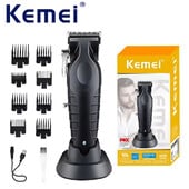 Kemei KM-2296 Profesionalni trimer za kosu i bradu Komplet za njegu Brijač Frizura Brijanje Električni brijač za muškarce Usb