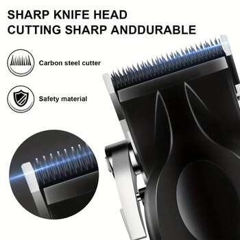 Kemei KM-2296 Professional Hair Trimmer Beard Grooming Kit Barber Haircut Shaving Ηλεκτρική ξυριστική μηχανή για άνδρες Usb