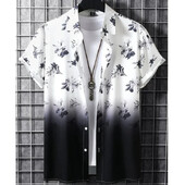 Havajska košulja s cvjetnim 3d printom Muškarci Ženska moda Turn Down Hawaii košulje za plažu Muška bluza Muške vocation Flower Camisas Ljeto