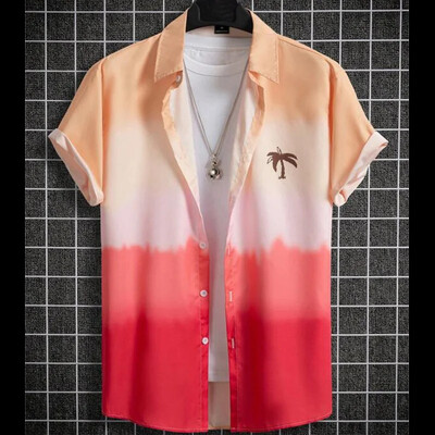 Havajska košulja s cvjetnim 3d printom Muškarci Ženska moda Turn Down Hawaii košulje za plažu Muška bluza Muške vocation Flower Camisas Ljeto