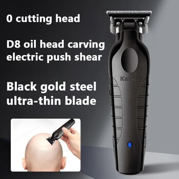 Kemei 2299 Barber Cordless Hair Trimmer 0mm Zero Gapped Clipper Clipper Detailer Επαγγελματική ηλεκτρική μηχανή κοπής φινιρίσματος