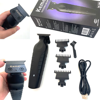 Kemei 2299 Barber Cordless Hair Trimmer 0mm Zero Gapped Clipper Clipper Detailer Επαγγελματική ηλεκτρική μηχανή κοπής φινιρίσματος